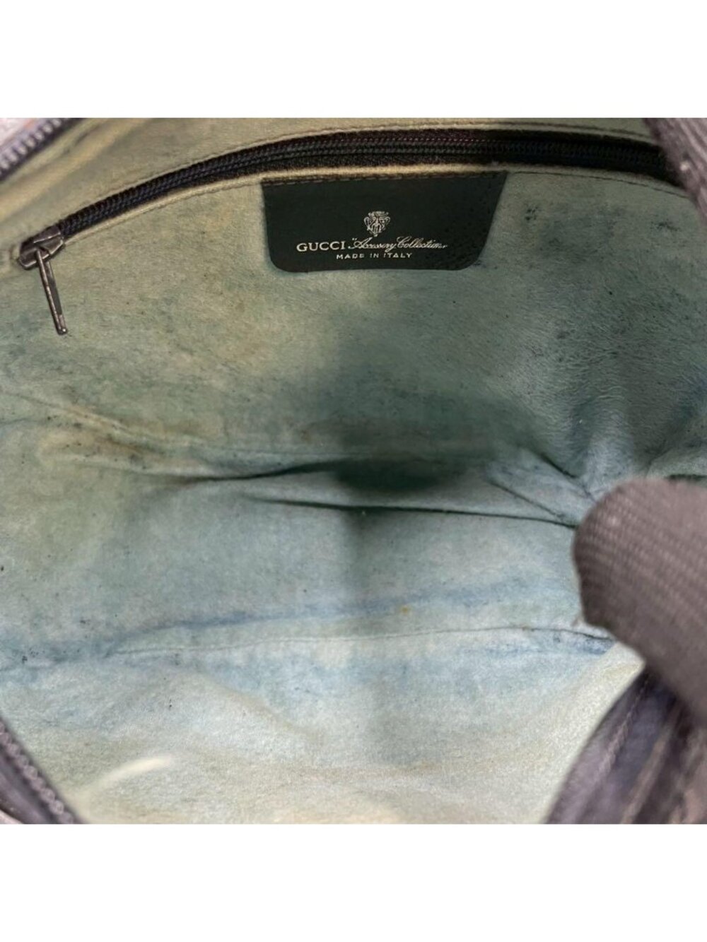 Gucci GG Sherry Line Shoulder Bag Navy Logo - Picture 5 of 10